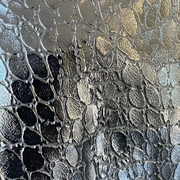 ELLERY WOMENS CONEY ISLAND CROC EMBOSSED WIDE LEG LAMBSKIN LEATHER PANTS SIZE 6 - Picture 8 of 12